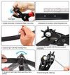 1Pack Revolving Leather Hole Punch Rivet Belt DIY Puncher Multi Sized Plier Tool Set - HYCHIKA