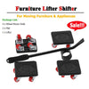 1Pack Furniture Lifter Moving Tool Set Power Generation Slider For Transporting Heavy - HYCHIKA