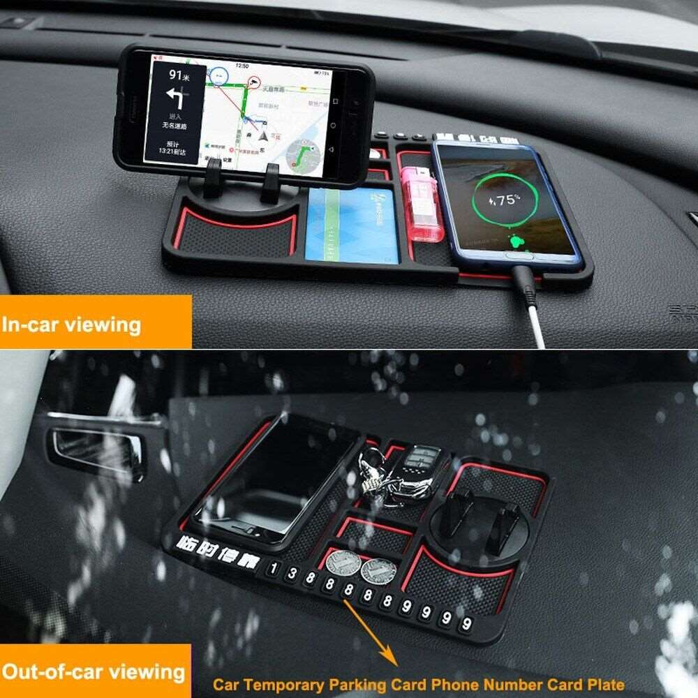 Anti-slip mat 360° car mobile phone holder car dashboard smartphone holder - HYCHIKA