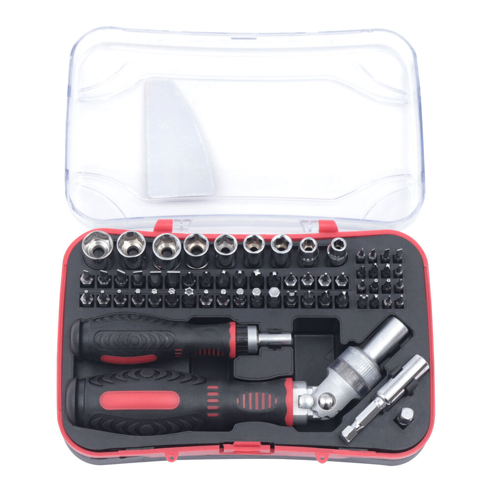 61 in 1 Ratchet Screwdriver Watch Repair Tool Set and Precision Socket Wrench - HYCHIKA