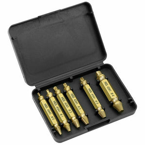 6PCS Beschädigt Schraube Extractor Drill Bit Set Gebrochen Schraube Bolzen Entferner Einfach Heraus 