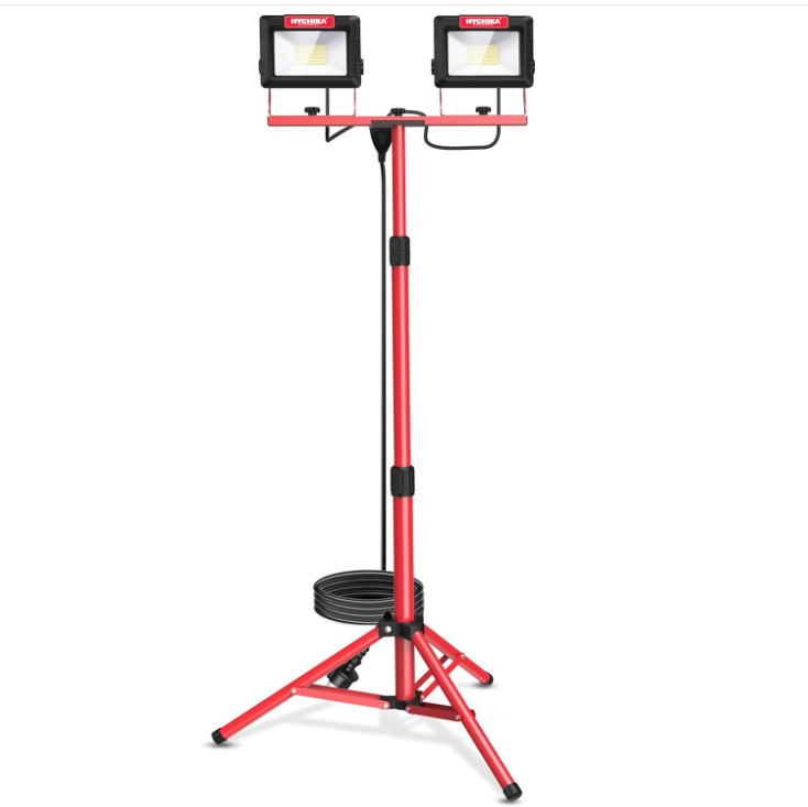 LED-Baustrahler mit Stativ 2 x 60 W (nur EU) 