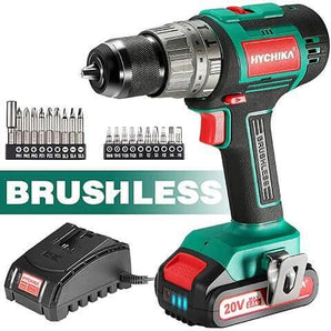 Cordless Brushless Hammer Drill Sets 2.0 AH Battery 18V/20V (EU/US) - HYCHIKA