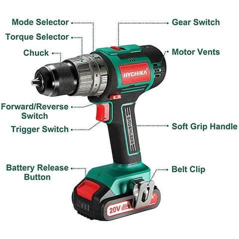 Parkside Performance 12V Brushless Drill Set Cordless with 2X 2AH Batteries  and Quick Charge Powerful 12 V Lithium-ion Battery (2.0 Ah) Brushless Motor  -39 Piece Accessory Set : : Electronics