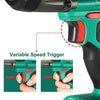 Cordless Impact Wrenches with 3PCS Sockets 2000RPM 350Nm 18V - Variable speed trigger